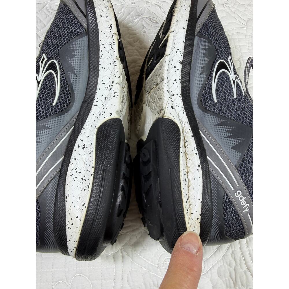 GDefy Women 8 Gray White Walking Sneakers Orthopedic Comfort Casual Shoe - Picture 4 of 8